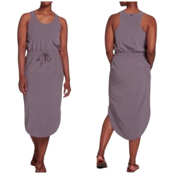 CALIA by Carrie Underwood Dresses & Skirts - Calia NWT racer back drawstring waist midi dress size large